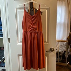 Burnt orange dress
